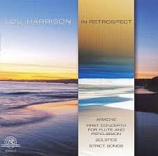 CD cover for L.J. Harrison’s “In Retrospect” featuring a sunset seascape.