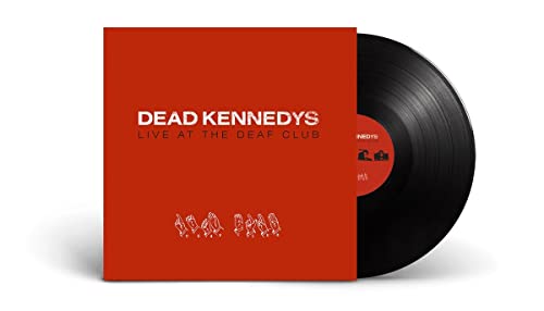 Red Dead Kennedys vinyl record with black record beside it.