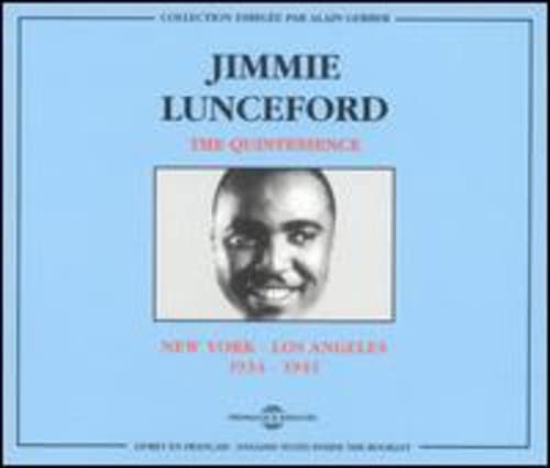 CD cover for Jimmie Lunceford’s “The Quintessence” featuring his portrait.