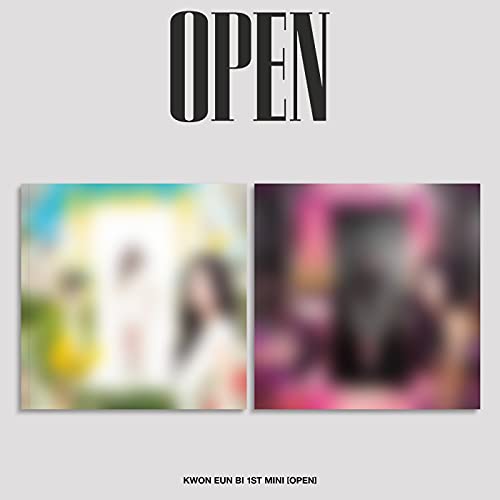 Kwon Eun Bi “Open” CD cover with blurred imagery of a person.