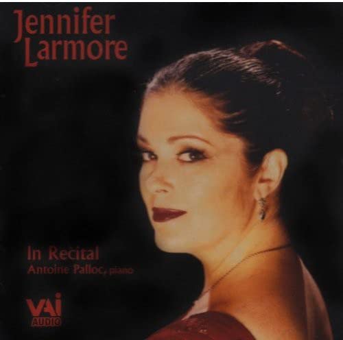 CD cover featuring a portrait of singer Jennifer Larmore in profile.