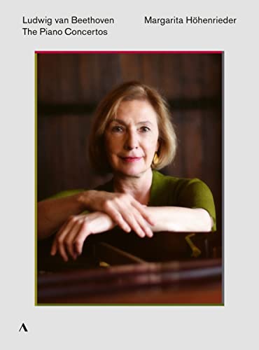 DVD cover featuring pianist Margarita Höhenrieder, portrait, Beethoven concertos.
