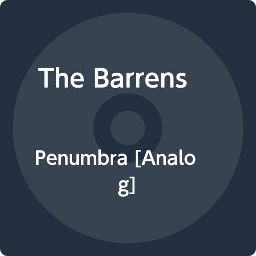 Dark blue vinyl record with white text: "The Barrens - Penumbra".