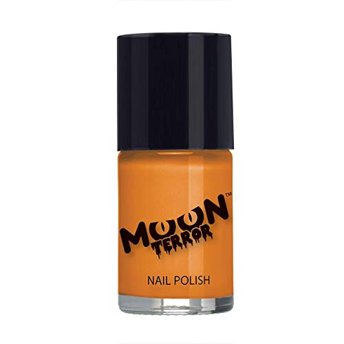 Moon Terror - Halloween Nail Polish - 14ml - For spooky halloween nails. Perfect for vampire, ghost, skeleton, witch, pumpkin, monster etc - Pumpkin Orange