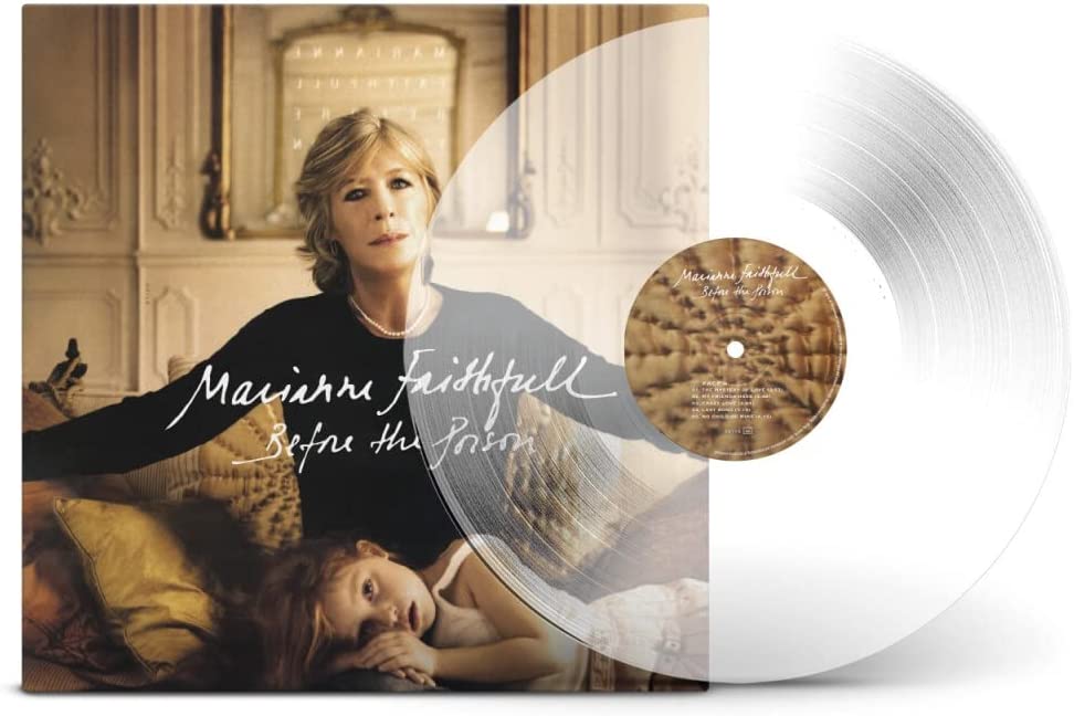 Marianne Faithfull “Before the Poison” vinyl record with portrait cover.