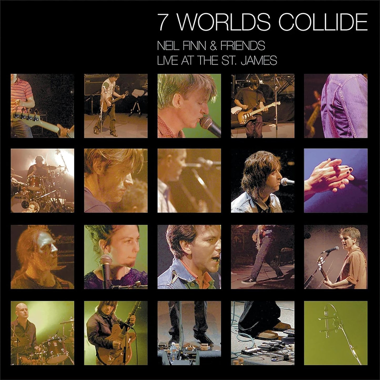 CD cover featuring a grid of live performance photos of musicians.