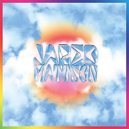 Album cover for Jared Mattson’s “Peanut” with blue and orange clouds.