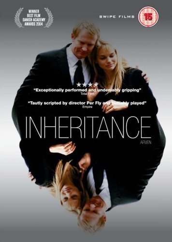 DVD cover for āInheritanceā featuring a man and woman in a dark setting.