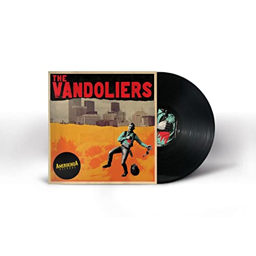 Vinyl record of The Vandoliers with orange and black cover art.