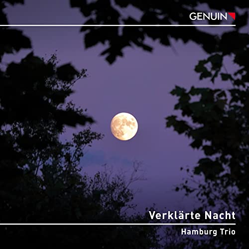CD cover: moonlit trees with text "Verklärte Nacht" and "Hamburg Trio".