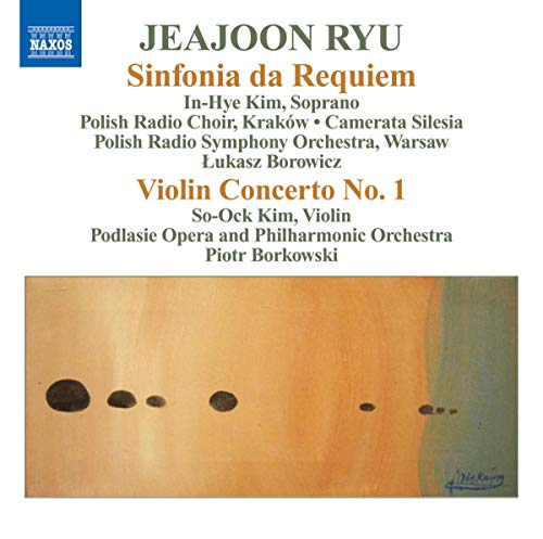CD cover for “Ryu: Sinfonia Da Requiem” with abstract art.