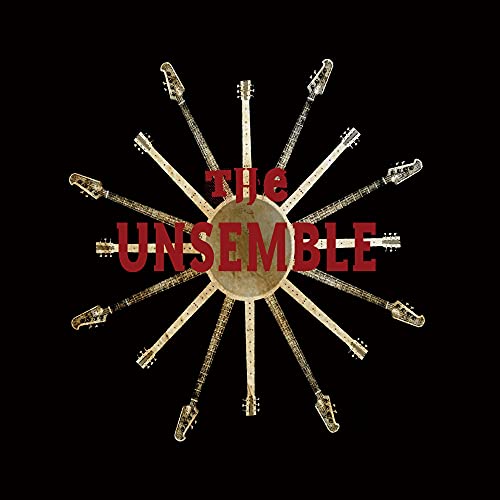 CD cover with guitar necks radiating from a central red text logo.