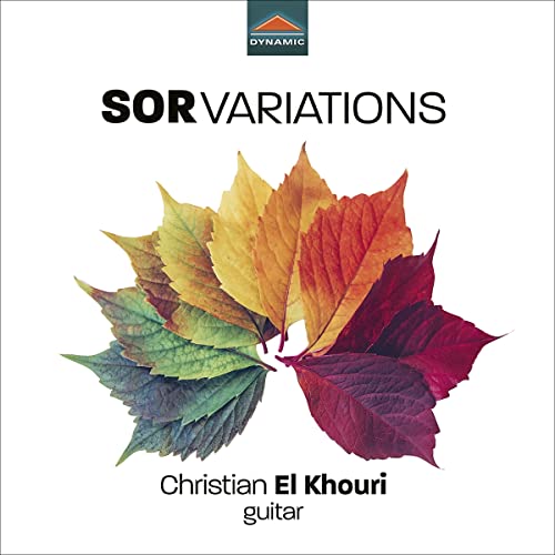 CD cover for “Sor Variations” by Christian El Khouri, with autumn leaves.