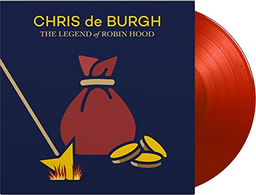 Chris de Burgh’s “The Legend Of Robin Hood” red vinyl record cover.