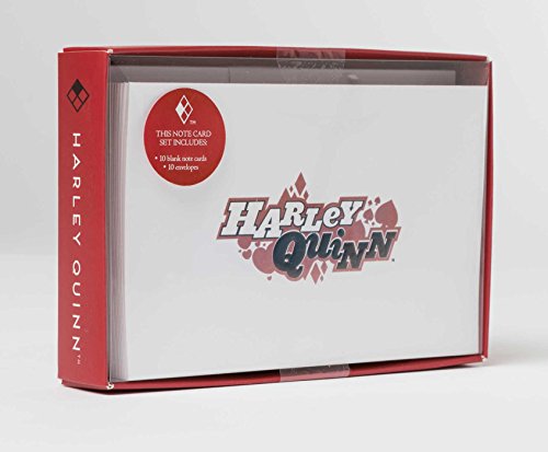DC Comics: Harley Quinn Embossed Foil Note Cards (Set Of 10) (Stationery): 10 Blank Cards and 10 Envelopes
