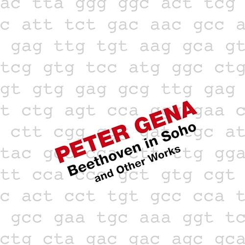 CD cover with "Peter Gena" and "Beethoven in Soho" text over DNA strands.
