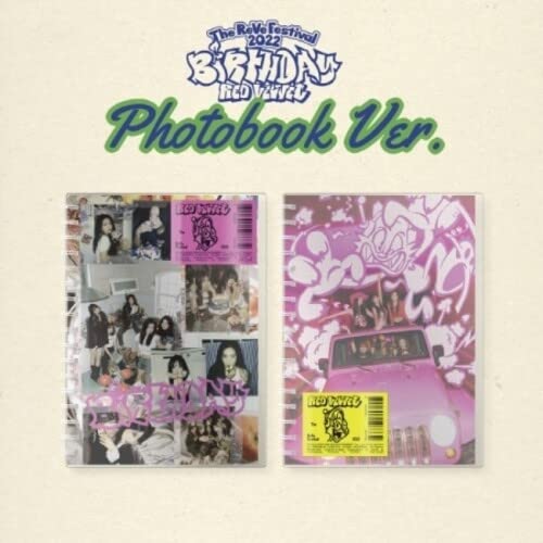 Red Velvet “Birthday” album photobook version with colorful covers.