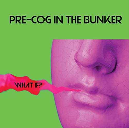 CD cover: green background with pink face and red text "WHAT IF?".