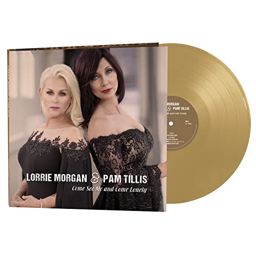 Lorrie Morgan and Pam Tillis album cover with a gold vinyl record.