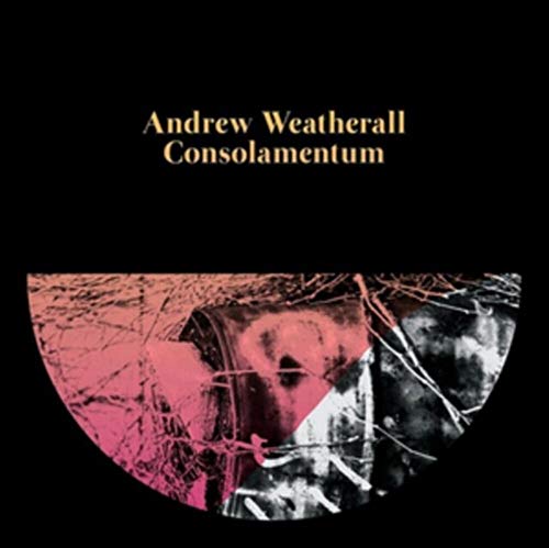 CD cover for Andrew Weatherall’s “Consolamentum” with abstract pink and black imagery.