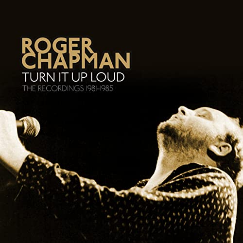 Roger Chapman album cover, sepia-toned image of a singer with a microphone.