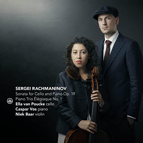 CD cover featuring cellist Ella Van Poucke and pianist Caspar Vos.