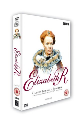 DVD cover for "Elizabeth R" featuring Glenda Jackson as Queen Elizabeth I.