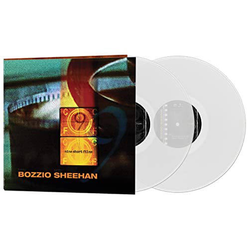 Vinyl record of "Nine Short Films" by Bozzio & Sheehan, white discs.
