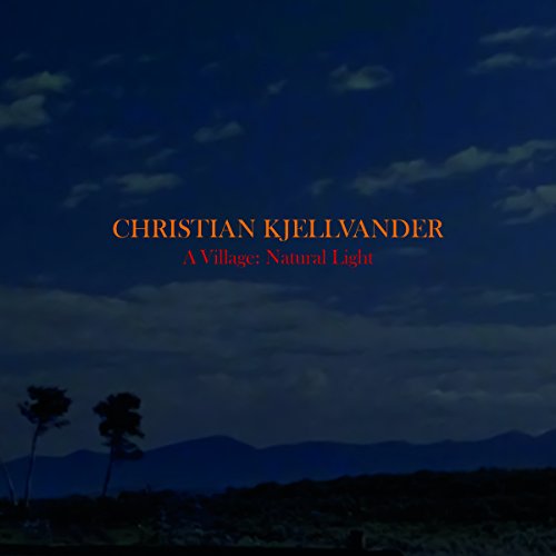 Dark blue album cover with orange and red text, featuring silhouetted trees and mountains.