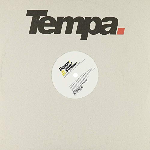 Vinyl record sleeve with "Tempa" in black text and a white vinyl record inside.