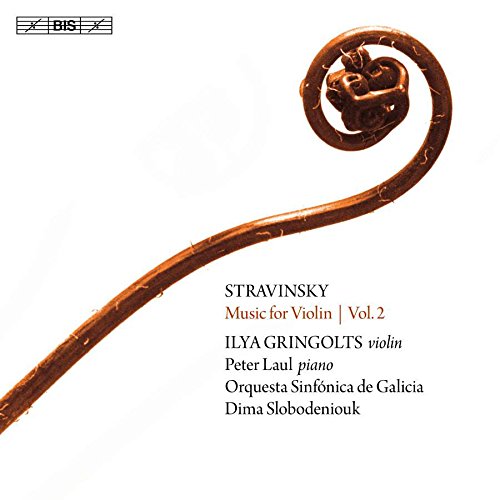 CD cover featuring a scroll of a violin on a white background.