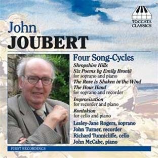 CD cover for John Joubert’s songs and chamber music, with composer’s portrait.