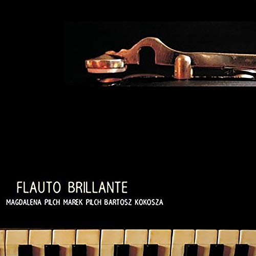 CD cover featuring a close-up of a traditional flute and piano keys.