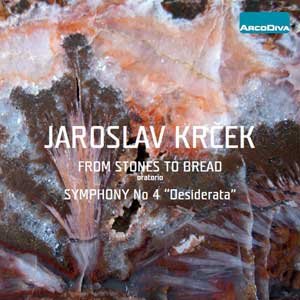 CD cover for Jaroslav Krček’s “From Stones to Bread” oratorio, abstract art.