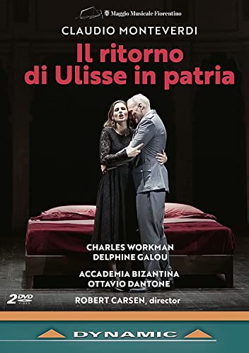 DVD cover for "Il Ritorno Di Ulisse," featuring a couple embracing.