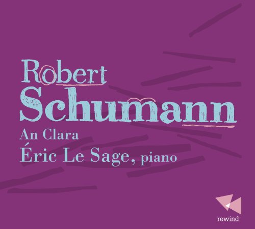 Purple CD cover with light blue text "Robert Schumann" and a small pink logo.