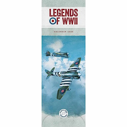 Legends Of World War 2 Slim Calendar 2024