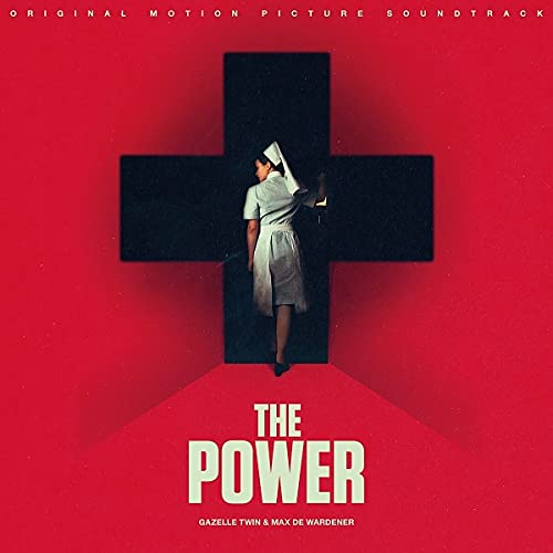 Red album cover with a nurse silhouetted against a black cross.