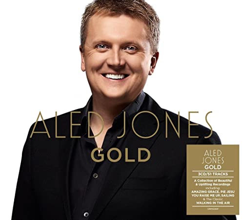 Aled Jones album cover, "Gold," featuring a portrait of the singer.