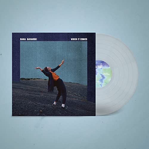 Vinyl record of Dana Gavanski’s “When It Comes” with album cover art.