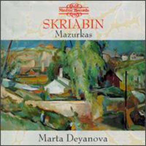 CD cover for Scriabin’s Mazurkas with an impressionistic landscape painting.