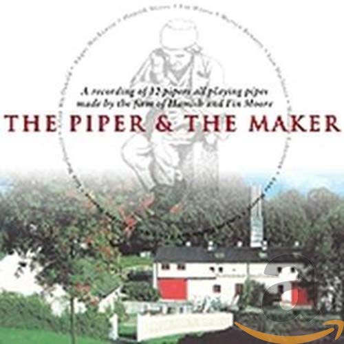 CD cover with sketched piper illustration over a rural landscape.