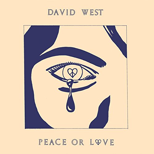 CD cover for David West’s “Peace or Love” with an eye and teardrop.