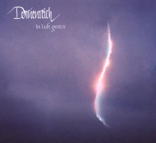 CD cover for Dornenreich’s “In Luft Geritzt” with a glowing, vertical streak.