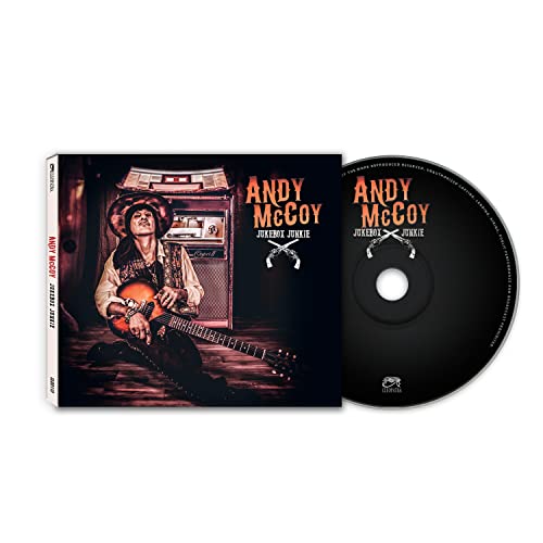 CD case and disc for Andy McCoy's "Jukebox Junkie" album.