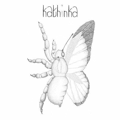 Black and white illustration of a winged, spider-like creature.