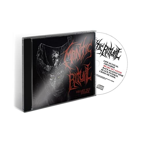 Mantic Ritual "Heart Set Stone" CD case with dark, sketched cover art.