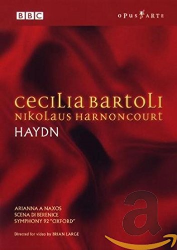 Red DVD cover with gold and white text, featuring Cecilia Bartoli's name prominently.