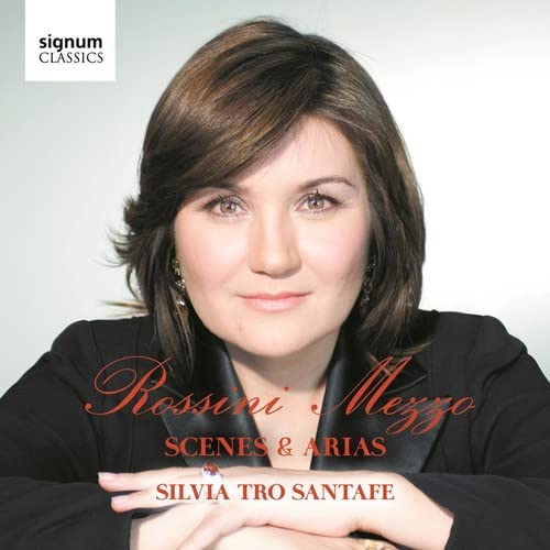 CD cover featuring portrait of opera singer Silvia Tro Santafe.