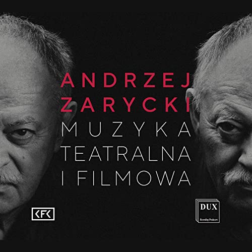 Black and white portrait of Andrzej Zarycki with text overlay.